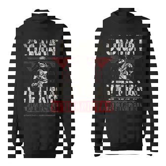 Combat Veteran Afghanistan Soldier Veterans Combat Veteran Sweatshirt Unisex | Mazezy