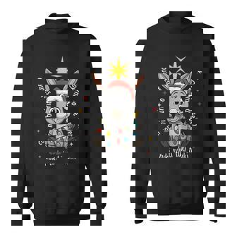 Con Mi Burrito Sabanero Mexican Tuki Tuki Donkey Latino Xmas Sweatshirt Unisex | Mazezy