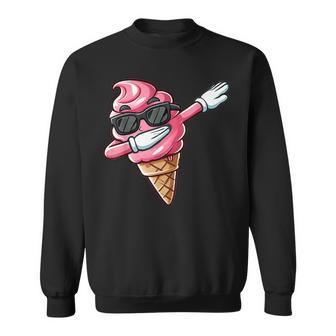 Con Motivo Gelato Alla Moda Nero Manica Corta Estate Cartone Animato Felpa - Novitaregali