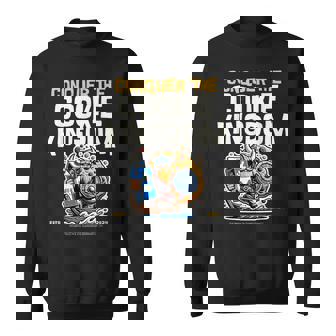 Conquer The Cookie Kingdom Cookie Lover Viking Sweatshirt | Mazezy