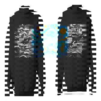 Contemporary Abstract Whale Ocean Graphic Sweatshirt Unisex | Mazezy