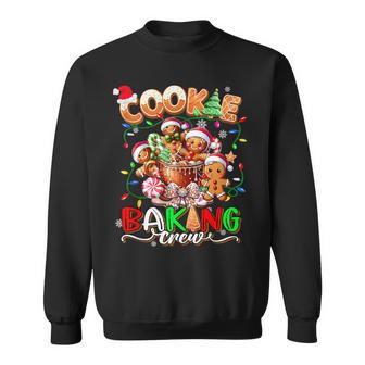 Cookie Baking Crew Coquette Bow Gingerbread Xmas Cooking Sweatshirt - Thegiftio UK