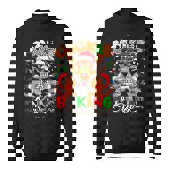 Cookie Baking Crew Gingerbread Santa Family Christmas Lights Sweatshirt | Seseable CA