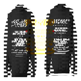 Cool Family '26 Graduation Volleyball Player Boyfriend Sweatshirt Unisex | Mazezy