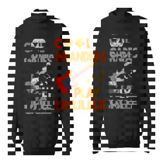 Cool Grandpas Play Ukulele Music Lover Player Sweatshirt - Thegiftio
