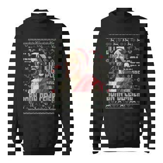 Cool People Are Born In December Christian Christmas Bday Sweatshirt Unisex | Mazezy