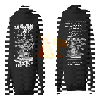 Cool Santa Reindeer Humor Carrot Collector Christmas Quote Sweatshirt Unisex | Mazezy