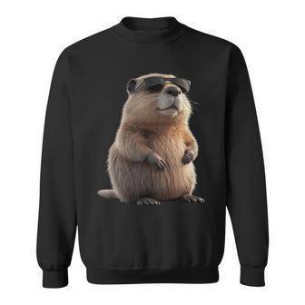 Cooler Biber Mitonnenbrille – Lustiges Sweatshirt - Seseable