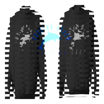 Coquina Beach Florida FL Vintage Dolphin Vacation Sweatshirt Unisex | Mazezy