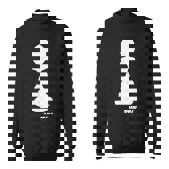 Costume De Pion Jeu D'échecs Cadeau Pour Joueur D'échecs Blanc Sweater e - Cadeauxyz