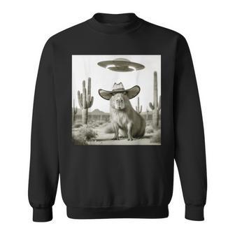 Cowboy Capybaraelfie Alien Ufo Capybara Hombres Niños Camisa de entrenamiento - Regaloses