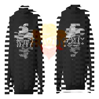 Cowboy Howdy Rope Hat Bandana Western Rodeo Tank Top Sweatshirt Unisex | Mazezy