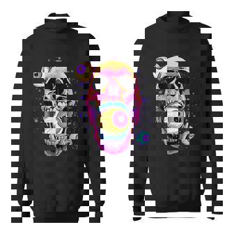 Crâne Gothique Pastel Mangeant Des Globes Oculaires Weirdcore Esthétique Gothique Sweater e - Cadeauxyz
