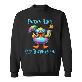 Cruise Ducks Ahoy Hunt Vacation Traveler Sweatshirt - Thegiftio