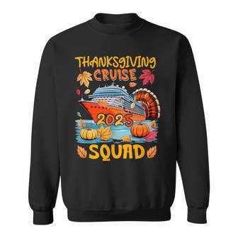 Cruise Squad 2025 Thanksgiving Autumn Cruise Ship As Turkey Sweatshirt - Thegiftio UK