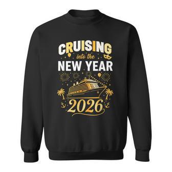 Cruising Into 2026 New Years Eve Party Favors Family Holiday Sweatshirt - Thegiftio UK