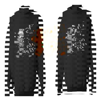 Cut My Life Into Pieces Gingerbread Xmas Elder Emo Gothmas Sweatshirt Unisex | Mazezy