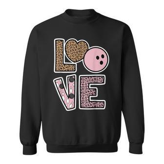 Cute Bowling Lover Bowling Player Bowling Fan Love Bowling Sweatshirt - Thegiftio UK