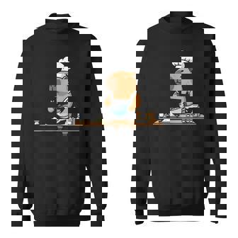 Cute Chef Capybara Baking Animal Cooking Sweatshirt Unisex | Mazezy