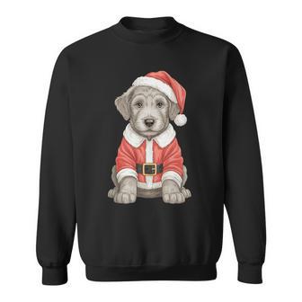 Cute Christmas Irish Wolfhound Santa Dog Lover Sweatshirt - Thegiftio UK
