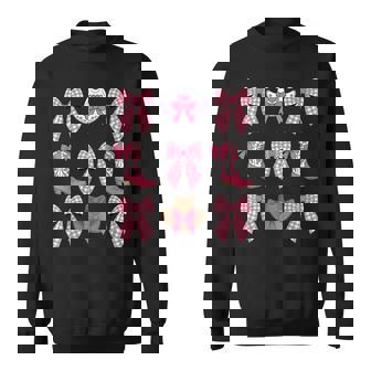 Cute Coquette Bow Pink Cowgirl Boots And Hats Cowgirls Sweatshirt - Seseable