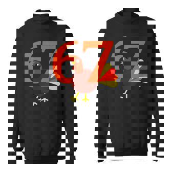 Cute Dancing Turkey 67 Meme Thanksgiving Humor Sweatshirt Unisex | Mazezy