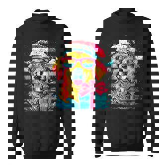 Cute Dog Christmas New Year Dog Lover Golden Retriever Sweatshirt | Mazezy