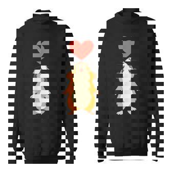 Cute Guinea Pig Heart For Animal Lovers Sweatshirt - Monsterry