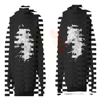 Cute Horse Pink Coquette Bow Horse Lover Sweatshirt Unisex | Mazezy