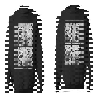 Cute Horses With Sunglasses Hipster Photo Booth Memes Sweatshirt - Monsterry