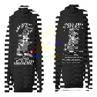 Cute I'm JUST HERE For Crayons Corps Family Military Jarhead Sweatshirt Unisex | Mazezy