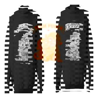 Cute Monkey Punch Baby Monkey Team Punch Sweatshirt | Seseable CA