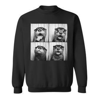 Cute Otter Face Love Otters Animal Sea Otter Lover Sweatshirt - Thegiftio UK