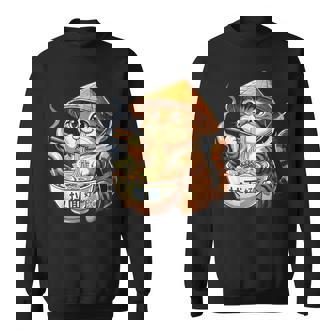 Cute Ramen Cat Japanese Noodle Sweatshirt - Thegiftio
