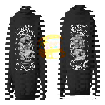 Cute Wheels On The Bus Kids Song School Sing Along Sweatshirt Unisex | Mazezy
