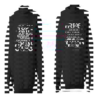 Cyclist Bicycle Lover Good Mood Sponsored By Cycling Sweatshirt Unisex | Mazezy