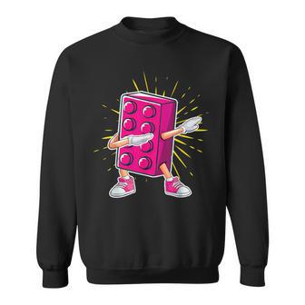 Dab Dabbing Brick Baumeister Block Baustein Sweatshirt - Seseable