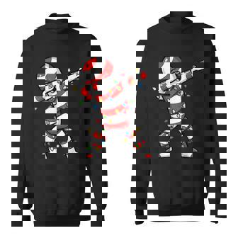 Dabbing Candy Cane Family Matching Christmas Pjs 2025 Sweatshirt | Mazezy