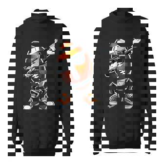 Dabbing Football With Sunglasses Football Sweatshirt - Thegiftio