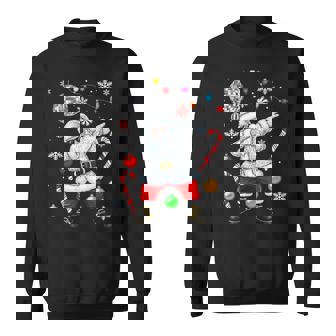Dabbing Santa Christmas Disco Retro 70S 80S Vibes Hippie Sweatshirt | Mazezy