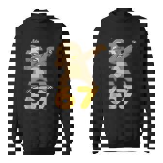 Dabbing Sloth 67 Six Seven Meme Tank Top Sweatshirt Unisex | Mazezy