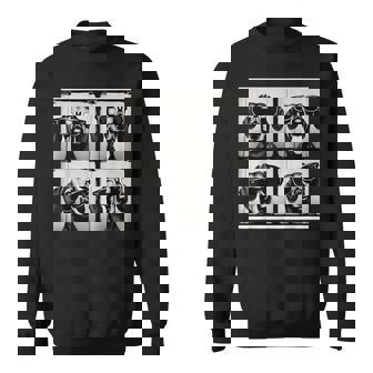 Dachshund Rocking Cool Sunglasses Sweatshirt | Mazezy