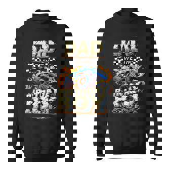 Dad Of The Birthday Boy Monster Truck Family Matching Party Sweatshirt | Seseable FR