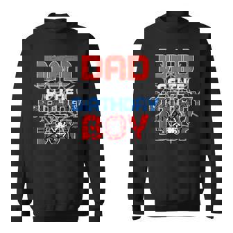 Dad Of Birthday Boy Spider Bday Party Family Matching Men Sweatshirt Unisex | Mazezy
