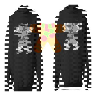 Dad Gingerbread Man Costume Matching Christmas Sweatshirt - Seseable