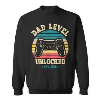 Dad Level Unlocked 2026 First Time Soon To Be Gamer Daddy Sweatshirt - Thegiftio UK