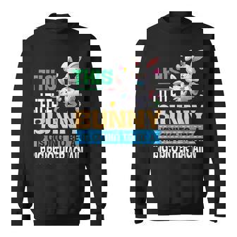 Dancing This Lil' Bunny Is Going To Be A Big Brother Again Sweatshirt | Mazezy