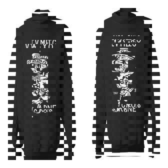 Day Of The Deadiva メキシコ カブロン シュガースカル スケルトン 長袖tシャツ スウェットシャツ - Kawaiitshirt