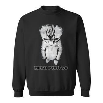 De Gato Con Meme Triste Camisa Divertida Amantes De Los Gatos Meso Phatso Camisa de entrenamiento - Regaloses