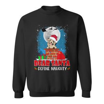 Dear Santa Define Naughty Havanese Dog Christmas Sweatshirt - Thegiftio UK